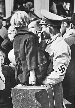 Evakuierung in Dörrenbach, September 1939. Foto: Verbandsgemeindearchiv Bad Bergzabern