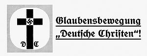 Mitgliederwerbung der Deutschen Christen in Kaiserslautern (Ausschnitt), 1934/1935. Quelle: ZASP Abt. 160 Nr. 701.