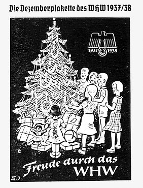 Aufruf zum Beitrag für das Winterhilfswerk 1937/1938. Quelle: „Frau und Kirche. Monatsblatt für evangelische Frauenarbeit“, 1937/Nr. 3.